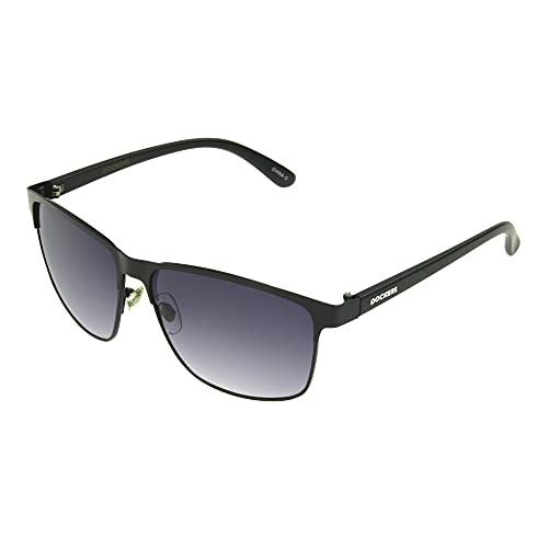 DOCKERS Men's Carter Sunglasses Square, Black, 54mm