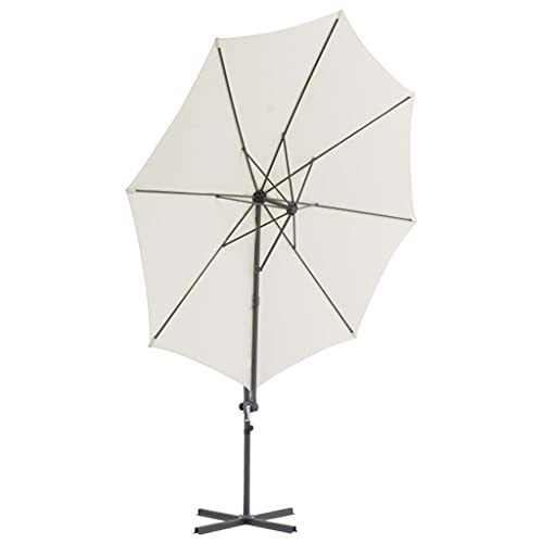 Genérico Wenjingqi 44628 Garten-Sonnenschirm mit Stange, 300 cm, Beige – Bild 5