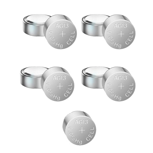 Pack of 9 LR44 Batteries - AG13 1.5V Alkaline Button Cell Batteries, Coin Battery Can be Used in Watches, Calculators, Car Key Fobs, Cameras and Much More, A76, L1154, V13GA Battery