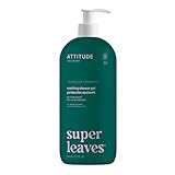 ATTITUDE Body Wash, EWG Verified, Dermatologically Tested, Plant and Mineral-Based, Vegan Personal Care Products, Olive Leaves, 946 mL