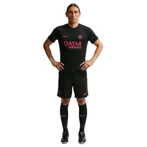Image of Nike Mens PSG Strk Top Soccer Dri Fit Short Sleeve T-Shirt