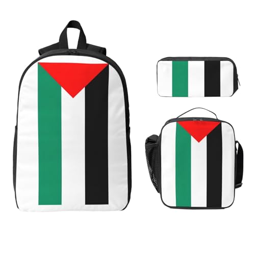 Sac à dos Palestine léger 3 en 1 avec sac repas isolé et trousse textile - 2