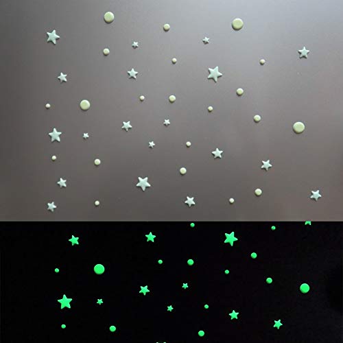Realistic Tiny 3D Domed Glow In The Dark Stars, 826Pcs Glow Dots And Stars, Adhesive Glow Stars For Kids Bedroom,Luminous Stars Stickers Create A Realistic Starry Sky,Room Decor,Wall Stickers #TOP2