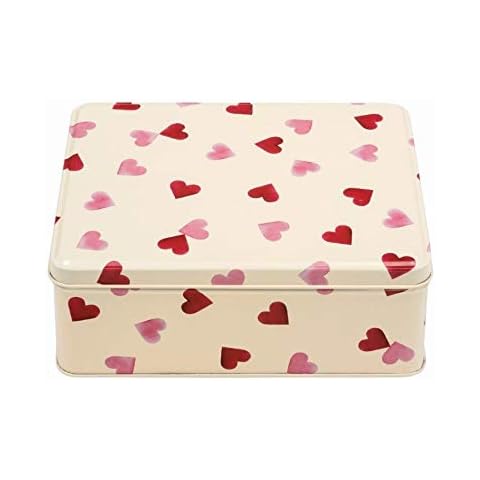 Bridgewater Emma Hearts Deep Rectangular Tin 195 x 154 x 75 mm Cover