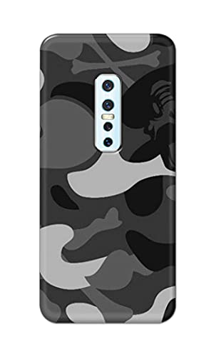 Image of Printed Hard Back Cover Case for Vivo V17 Pro Back Cover (Army Pattern) -1302