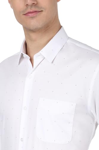 Image of Peter England Men's Cotton Print Slim Fit Shirt