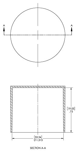 Image of Caplugs SC-1-5 /16-12 SC Series - Plastic Sleeve Cap for Tube Ends, 120 Pack, Red LD-PE, 1.313 inch W x 0.75 inch L Threaded and Non-Threaded Tubing, Rods, Masking, Painting, Plating, Grit-blasting (99394784)