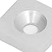 10Pcs End 4040 Single Hole Aluminum Alloy End Cover Plate Metal Cover Plug End Cover Fasteners for Industrial Fixing CNC Router (Silver)