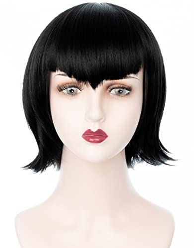 miccostumes Women's Cosplay Wig black short hair