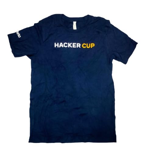 Image of Mens Meta Hacker Cup T-Shirt Size M Blue