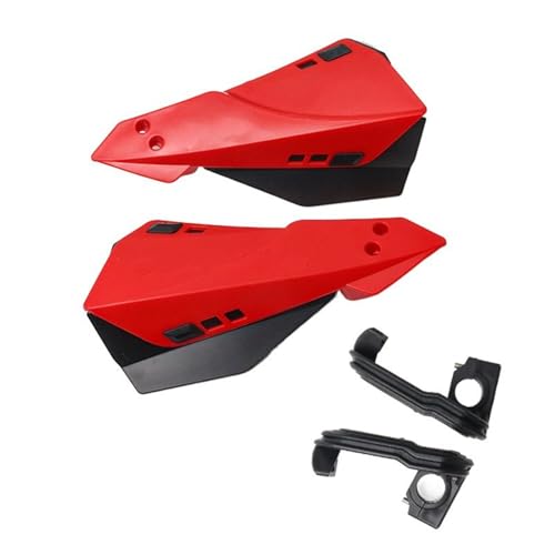 Fiakaon Handprotektoren Passend für KTM Passend für Husqvarna XC XCF EXC FC FX TC TX EC EX MC 125-500 Motorrad-Handschutz-Lenkerschutz Lenker Handschutz(Red)