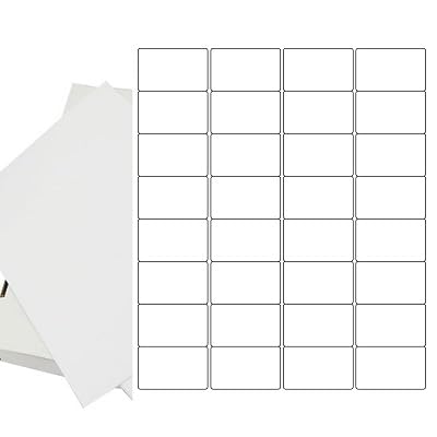 RFE 200 x Multipurpose A4 Label Sheets-32 Labels Per Sheet (49 x 30mm Each) A4 Self Adhesive-Easy Peel White Labels for Inkjet & Laser Printer-Address-Shipping-File-DIY Stickers-Printable Sticky Label