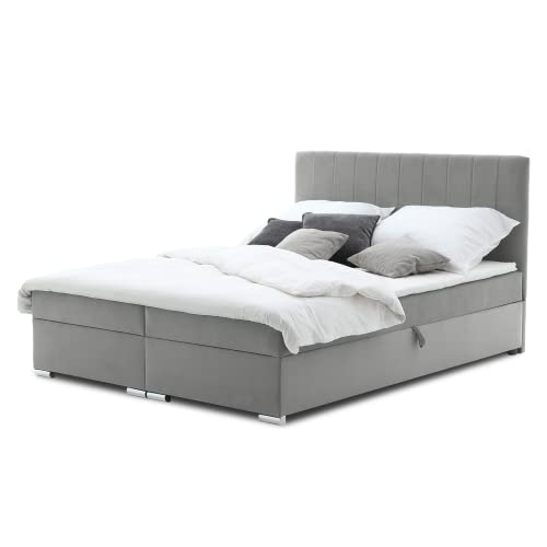 Boxspringbett Grenland 180x200 mit Bonnell-Federkernmatratze und Topper....