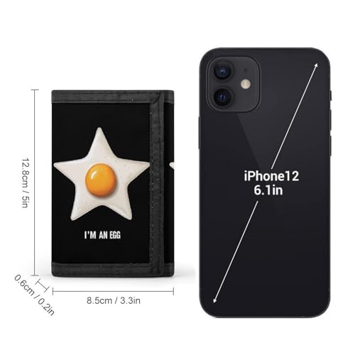 Im An Egg Fried Egg Trifold Wallet Slim Credit Card Holder Minimalist Front Pocket Money Clip for Women Men2