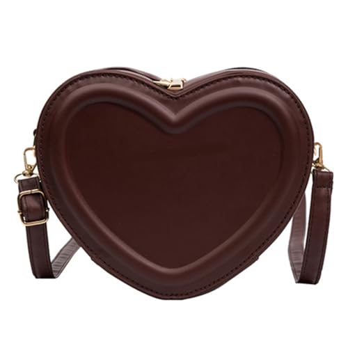 Womens Small Crossbody Bag Heart Shape Shoulder Bag Girls Cute Change Purse