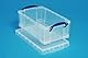 Really Useful Box 9-Liter-Aufbewahrungsbox aus Kunststoff, transparent