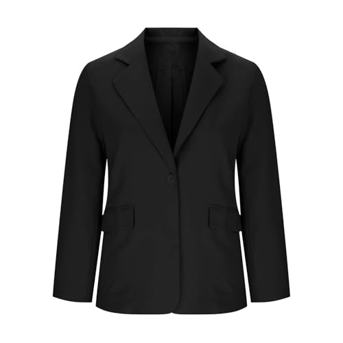 Blazers for Women Lightweight Open Front Suit Jacket Notch Collar Long Sleeve Work Office Blazer With Pockets4