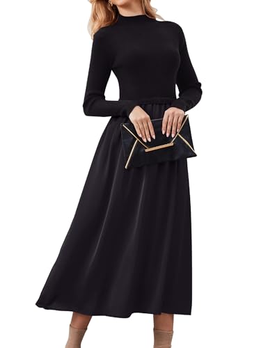 Lenader Women Long Sleeve Sweater Maxi Dress...