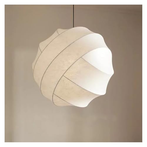 Lustre en papier de riz Isamu suspension wabi-sabi d'exception pour décoration raffinée