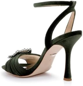 Badgley Mischka Women's Nixie Peep Toe Stiletto Sandal Heeled - Image 4