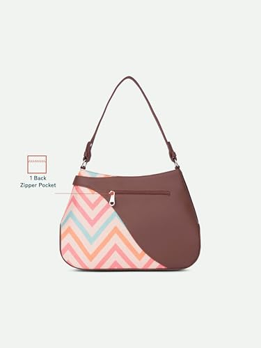 Image of ZOUK Ira Handbag | Stylish Women's Handbag | Luxury Shoulder Bag for Women | Trendy | Fancy Ladies Handbags | Small Purse for Events | Water-Resistant