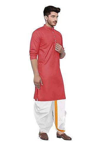 Image of Trustous Kurta Dhoti set for Mens (mahraj dhoti with kurta plain and classis look)