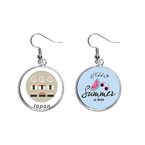 Pendientes de sushi y sandía ideales para lucir en terrazas de verano