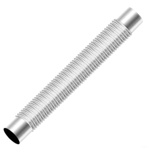 BlissfulAbode Tubo de estufa de leña, Tubo de metal de codo de 90 grados de acero inoxidable, Tubo de estufa de combustión múltiple de 90 °, Tubo de acero para estufa de leña, 50 X 6 cm