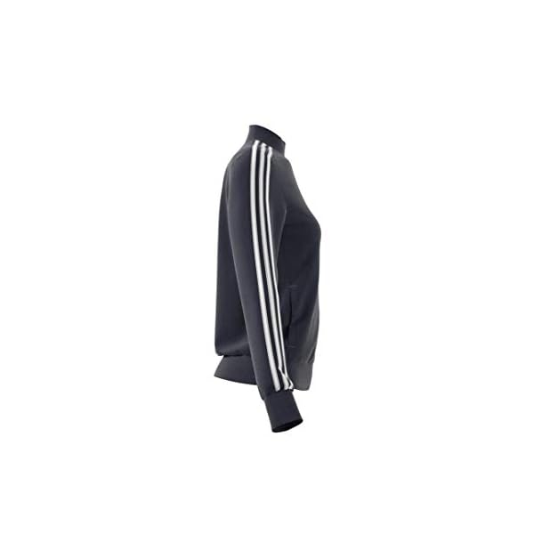 adidas-Womens-Essentials-3-Stripe-Track-Jacket adidas Women’s Essentials 3-stripes Tricot Track Jacket, Legend Ink/White, Large