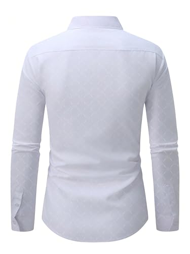 SOLY HUX Men's Button Down Long Sleeve Business Casual Dress Shirts Work Office Outfit2