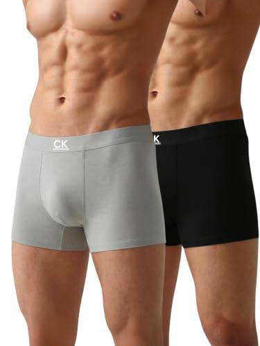 Image of CK INNERWEAR Men's Modal Cotton Stretch Trunks | Ultra-Soft Breathable Underwear with 4-Way Stretch, Anti-Odour & No Ride-Up Fit | Premium Waistband | Underwear for Men | Pack of 1 /2 /4 | S-XXL