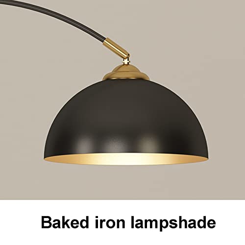 Lampadaire réglable en métal noir avec liseuse orientable pour salon - 4