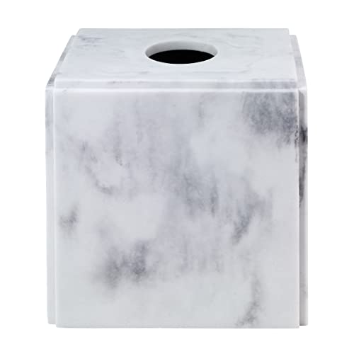 Avanti Linens - Tissue Box Cover, Resin Countertop Decor, Marble Design (Catania Collection) by Avanti Linens - Image 2