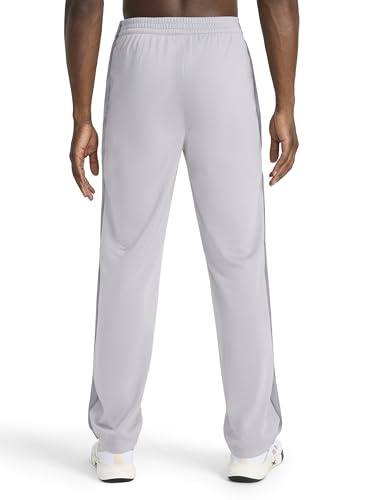 Reebok Men’s Classics Basketball Matte Snap Pant, Standard Fit, 31” Inseam, Lightweight Poly Fabric, Leisure Grey, X-Large - image 2