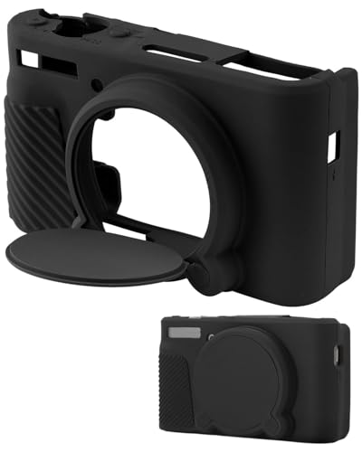 GAJUS SX730 SX740 Kameratasche, Schlanke Weiche Silikon-Schutzhülle für Canon PowerShot SX740 SX730 HS Digitalkamera, Robuste Kamera-Tasche mit Perfekter Passform (Schwarz)
