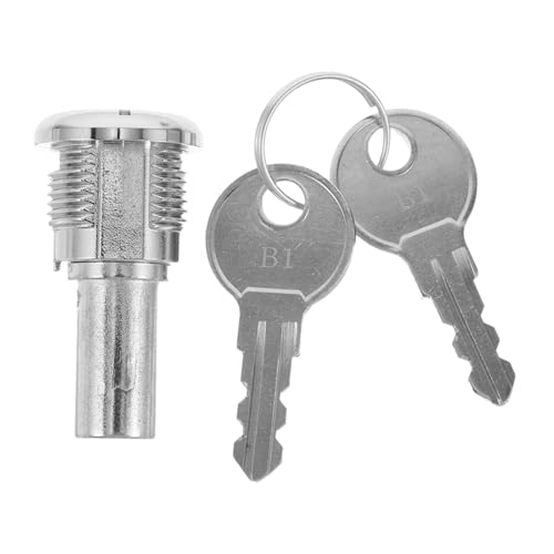 GRIRIW Vending Machine Lock and Key Secure Metal Cylinder Lock Assembly for Candy Dispensers and Snack Vendors Compatible with Gumball Machines