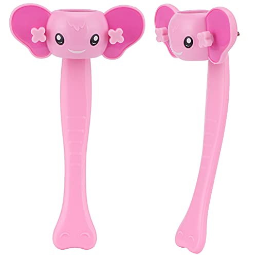 Image of Faucet Handle Extender Cartoon Faucet Extender Animal Handle Extenders Universal Soft Handle Extender Hand Washing Faucet Sink Handle Extender Small Hand Washing Solution (Pink (2pcs))