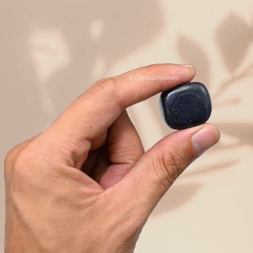 Image of Crystal Heaven Blue Aventurine Healing Tumbled Stone,Natural Polished Crystals For Diy Crafts,Manifestation,Meditation,Pooja Feng Shui And Reiki Healing(30 Grams)