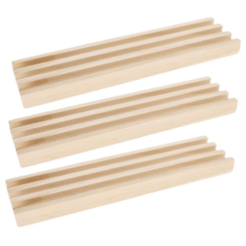 Support de domino en bois, fini les tuiles qui tombent avec ce plateau stable 3 pièces
