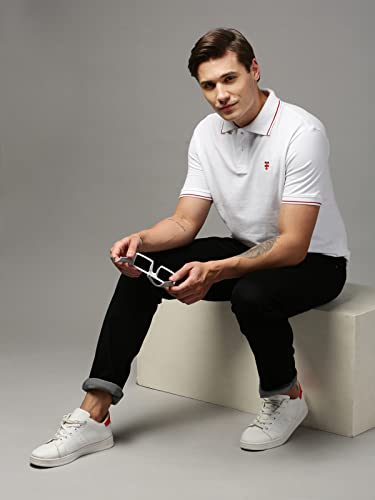 Image of ONN UK Classic Men's Premium Combed Cotton Polo Collar Half Sleeves Solid T-Shirt |