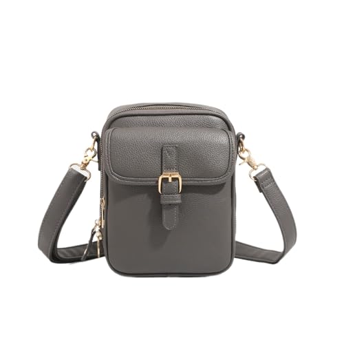 Crossbody Leather Bag,Unisex Messenger Trendy Storage Casual Shoulder Messenger Mobile Phone Bag1