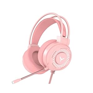 Gaming Headset Kabel Kopfhörer G60 Gamer Kopfhörer LED Leuchten Surround Sound Headset Pink Electronics Supplies