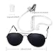 Twdrer 2-Piece Spy Agent Costume Set with Earpiece & Sunglasses, Secret Service Security Guard Accessories for Men Women Kids, Halloween Cosplay Party