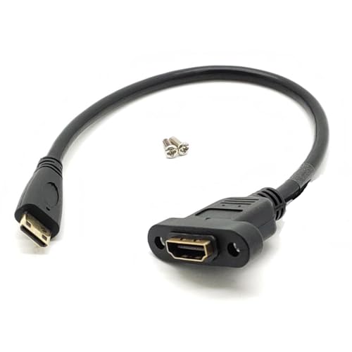 Cable mini HDMI macho a HDMI hembra para evitar daños en puertos de cámaras 4
