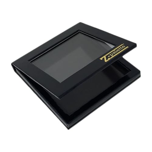 Z Palette Empty Magnetic Makeup Palette with Clear Window for Eyeshadows, Blushes, and Powders (Black, Small)