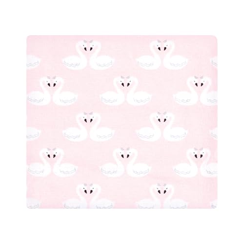 Image of Little Treasure Hudson Baby Cotton Poly Flannel Receiving Blankets Multipack, Pink Fairytale Princess, 30x30 inches
