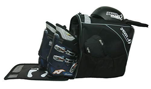 Driver13 Bolsa de Botas de esquí Combi con Compartimento para Casco Negro-Gris
