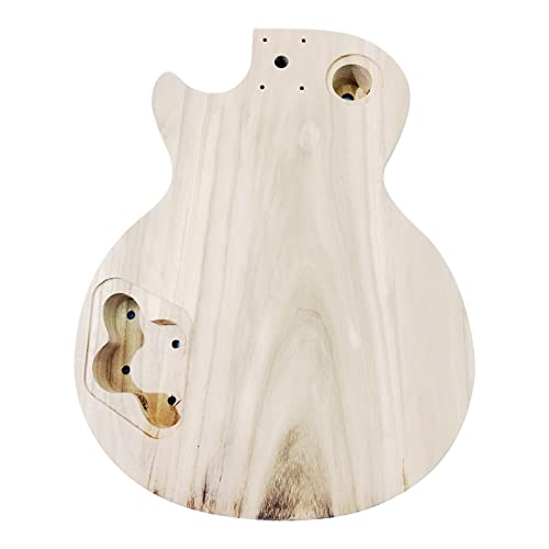 Corps de guitare électrique en érable massif brut au design classique