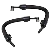 LYHMHAMY アシストグリップ 車用 乗り降り 取っ手 お年寄り/子とも 後部座席用 手すり 後付け 乗降時のサポートに最適フック付き 2個 セット (ブラック)