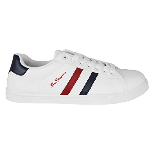 Ben Sherman Gerson Lace-Up White Synthetic Mens Trainers BEN3423_WHITE